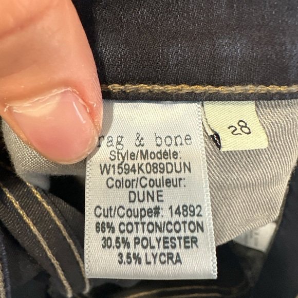NWOT- RAG N BONE 10” RISE CROP FLARE JEANS - Picture 6 of 11